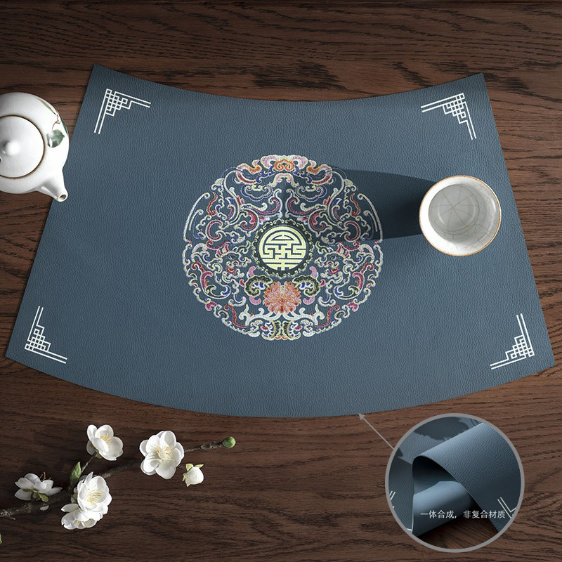 New Chinese style Chinese Wind Auspicious Dining Cushion Fan home Thickened Dish Cushion Bowl Mat table cushion Insulated Cushion Dining Mat