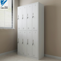 Eight-door locker tin storage cabinet staff lockers with lock cabinets gym bathroom lockers