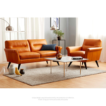 Lingpeng office sofa leather simple modern meeting business negotiation reception three-person office sofa combination