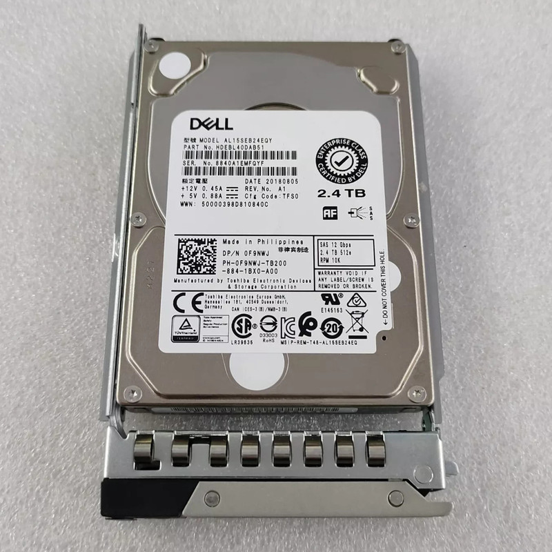 Dell 0F9Nwj F9Nwj Al15Seb24Eqy 2.4t Sas 12Gb 10K 2.5inch Hard Drive Dell 0F9Nwj F9Nwj Al15Seb24Eqy 2.4t Sas 12Gb 10K 2.5inch Hard Drive