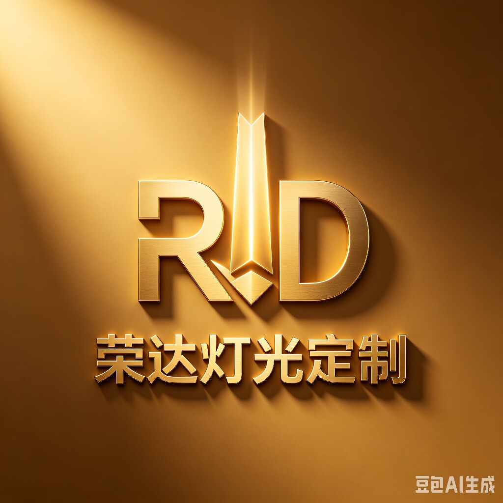 荣达灯光定制的LOGO