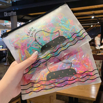  Childrens hair tie small rubber band hair accessories female Korean color high elastic disposable rubber band hair rope girl hair ring