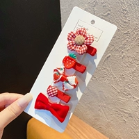 5#красный пять -паточный цветок 5 штук