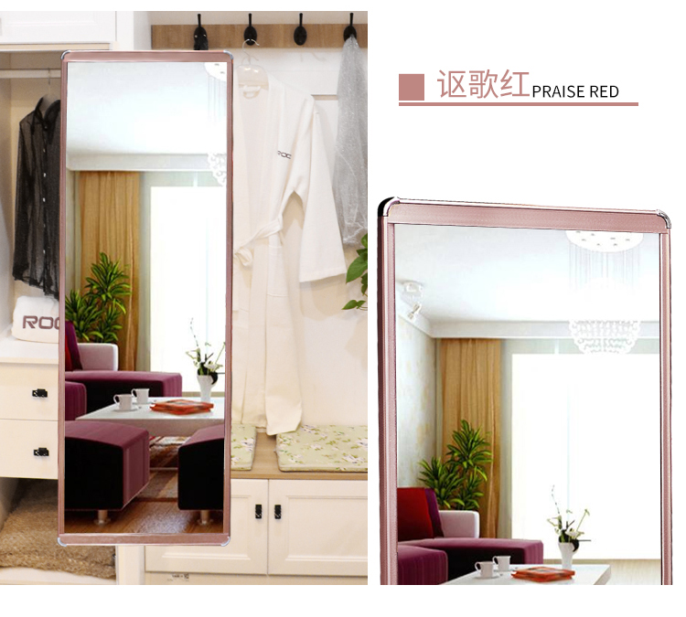 Tủ quần áo gương trượt gương xoay gương thay đồ gương ẩn gấp kính thiên văn đầy đủ chiều dài gương phù hợp gương nữ phòng ngủ gương - Gương gương nghệ thuật