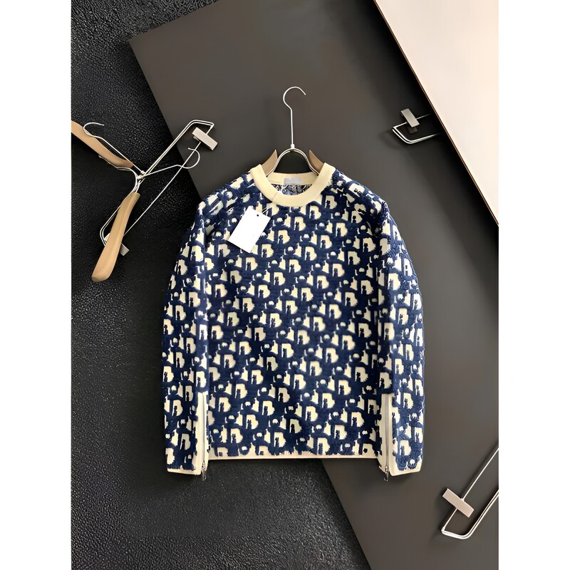 Winter Lazy Style Full Letter Jacquard Long-Sleeved Knitwear for Men and Women, Light Luxury Sweater, Base Layer, Casual Versatile Top Winter Lazy Style Full Letter Jacquard Long-Sleeved Knitwear for Men and Women, Light Luxury Sweater, Base Layer, Casual Versatile Top