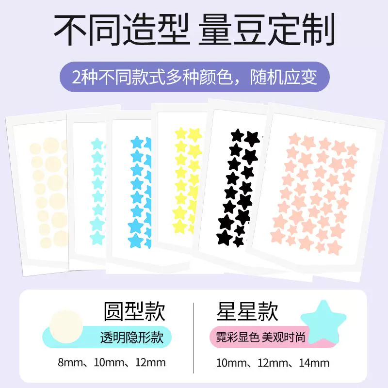 Invisible revitalizing acne patch, brightening foundation, conceals acne