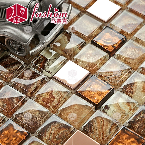 Кристаллическая мозаика 142 европейская антикварная золотая фольга Кристаллическая стеклянная металлическая головоломка