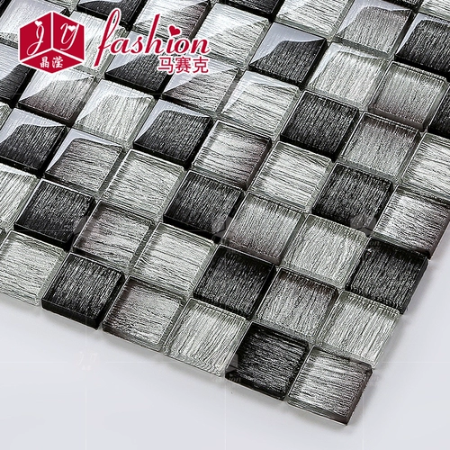 Кристаллическая золотая фольга Мозаика Хрустальная стеклянная головоломка головоломка ТВ Фоно Стена золотая рука плитка для ванной комнаты