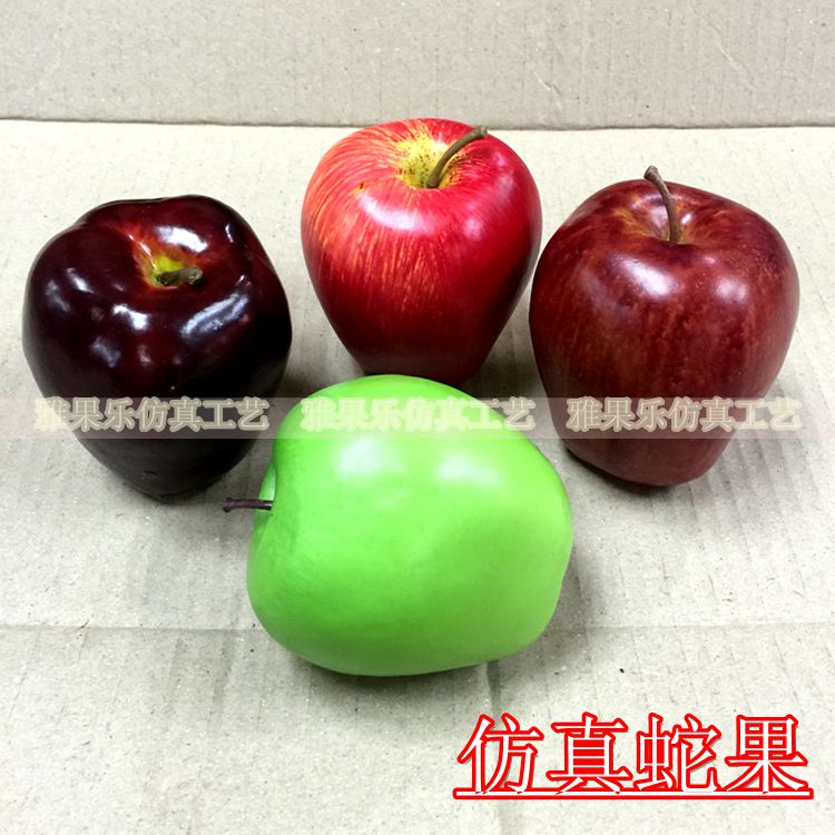 Simulation Fake Fruit Emulation Snake Fruit Model Apple Red Apple Home Decoration Green Snake Fruit Pendulum Model Apple