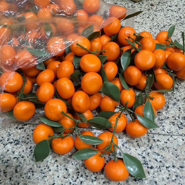 Simulation Fruit Model Orange Sand Sugar Orange Fake Orange Plastic Hotel Furnishing Year Tangerine Orange Decorations Shooting Props