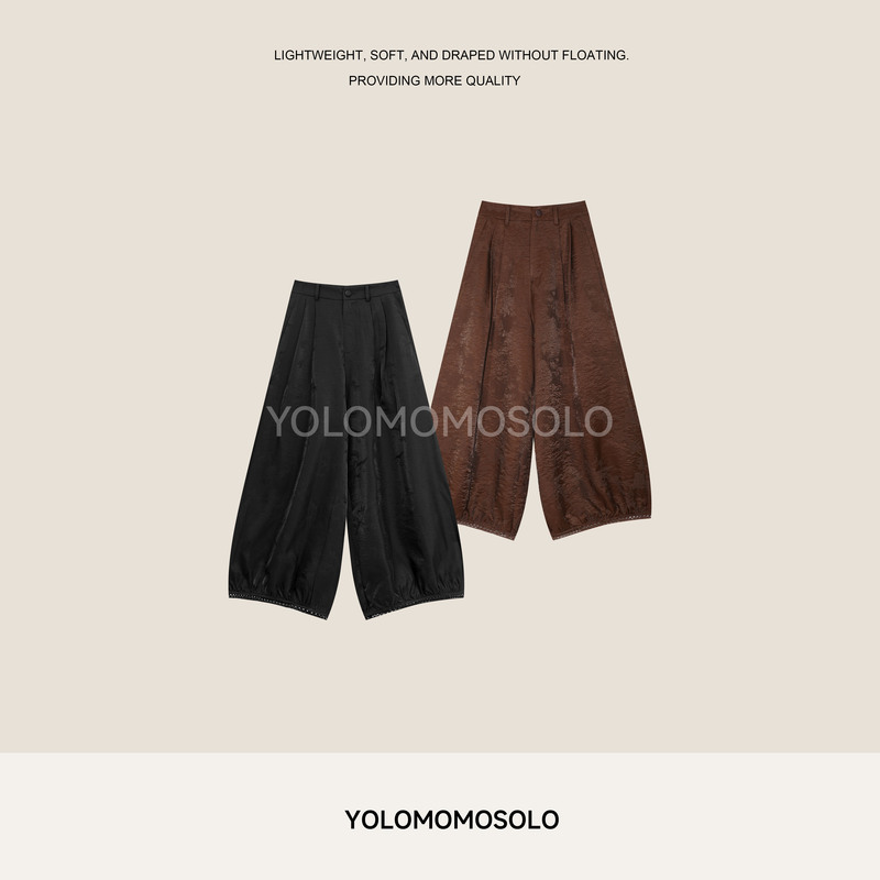 Yolo Youlu Yunqi•Xia Yuan Innovative Chinese-Style Autumn National Style Hollow-Out Slimming Lantern Nine-Point Pants Yolo Youlu Yunqi•Xia Yuan Innovative Chinese-Style Autumn National Style Hollow-Out Slimming Lantern Nine-Point Pants