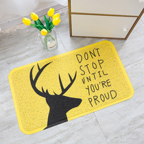 Nordic ins Yellow and Black Elk door into the floor mat cartoon dirt pad toilet mat home door carpet