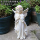 Yard decoration outdoor garden courtyard ornaments garden decoration creative resin character American little angel ornaments