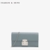 CHARLES & KEITH ví dài CK6-10840116 đi lại bóng trang trí túi chuỗi dài Ví tiền