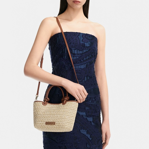 CHARLES&KEITH Осенняя женская сумка CK2-30271346 портативная сумка-корзина для овощей с узлом тканая большая сумка