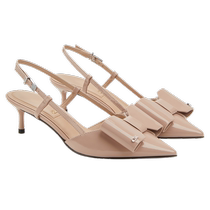 (Chinese Valentines Day gift) CHARLESKEITH autumn womens shoes SL1-61900044 pointed bow sandals for women