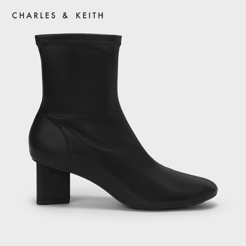 Charleskeith winter new CK1-91680129 ladies pure salad with thick heel short boots