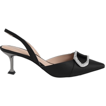 CHARLESKEITH new SL1-60280418 Gabine ring buckle decorative pointed toe high-heeled sandals for women