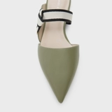 CHARLES&KEITH Летняя женская обувь CK1-70900295, женские мюли в полоску с острым носком на треноге