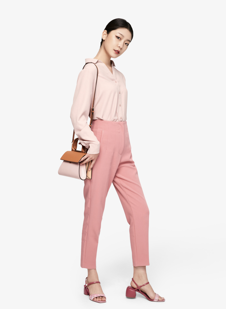 CHARLES＆KEITH 拼色女式手提单肩包 天猫优惠券折后￥287包邮（￥307-20）3色可选