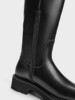 Charles&Keith25 New Autum Collection Ck1-90920159 Thick-Soled Zipper Buckle Decorated Knight Boots Long Boots
