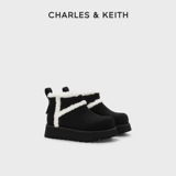 CHARLES&KEITH Осенняя и зимняя женские ботинки CK1-90280054 Толстая подошва плюс пух