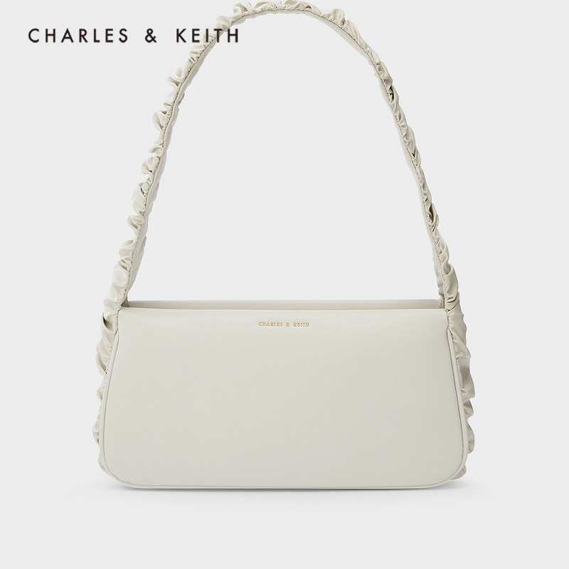 CHARLES & KEITH 21 autumn new product CK2-50781557 women's fold belt design shoulder armpit bag