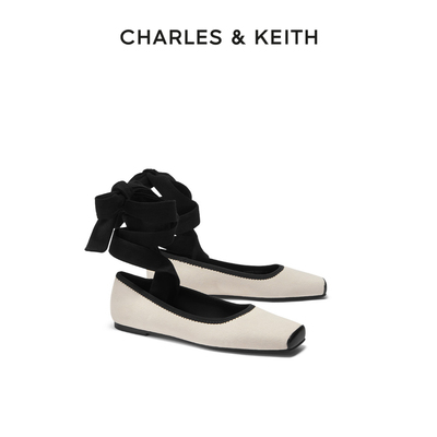 CHARLES&KEITH拼色平跟芭蕾舞鞋