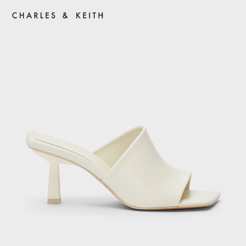 CHARLES & KEITH 2021 AUTUMN new product CK1-60920294 WOMEN's square head open toe high heel sandals