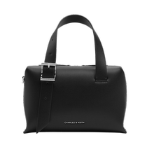 CHARLESKEITH24 summer new style CK2-30782366 simple soft leather zipper shoulder portable pillow bag