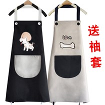 Kitchen Cuddly Apron Sleeves Waterproof Anti Greaseproof Korean Version Fashion Adult Men And Women Hood Clothes Workwear Custom Print Logo