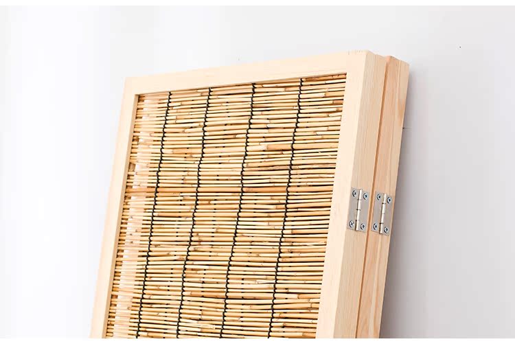 Trung Quốc gỗ rắn màn hình gấp màn hình hiên phân vùng sậy gấp di động mù khách sạn nhà hàng phòng khách nghệ thuật phòng ngủ - Màn hình / Cửa sổ vách ngăn phòng khách bằng gỗ đẹp