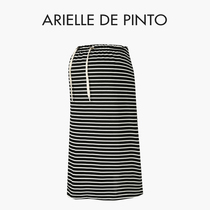 French ARIELLE DE PINTO maternity wear summer casual back slit slim slim drawstring skirt for women