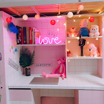 Dormitory renovation ins Wind wallpaper self-adhesive bedroom warm girl cute college student bedroom literary woman Fresh