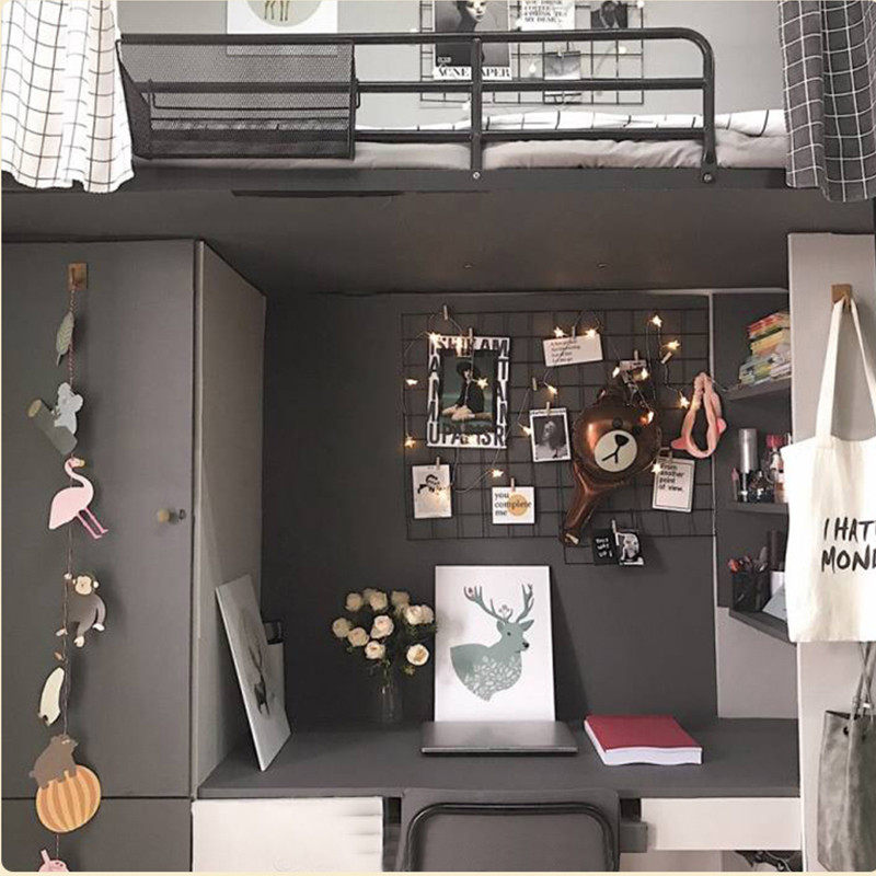 Dormitory Desktop Sticker Waterproof Wall Sticker University Girl Dorm Room Wallpaper Cupboard Renovation Renovation Morandi Color Wallpaper