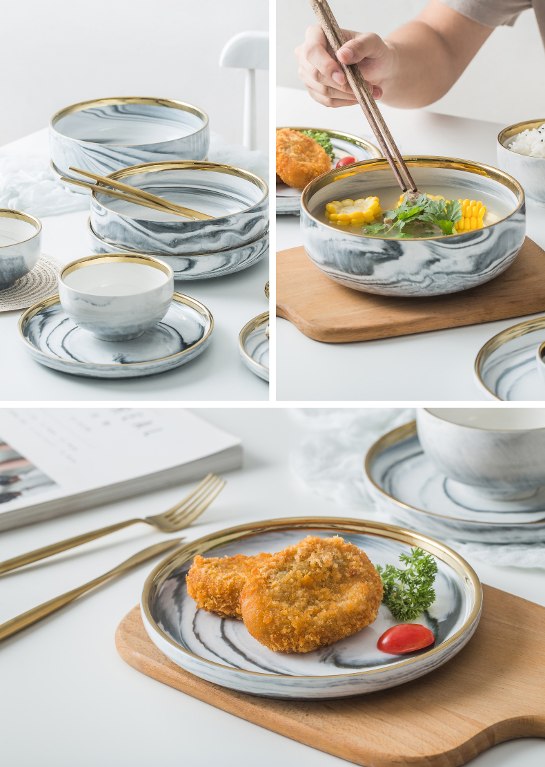 Up Phnom penh dish suits for ceramic composite plate plate light key-2 luxury home dishes web celebrity food dish individuality creative dishes