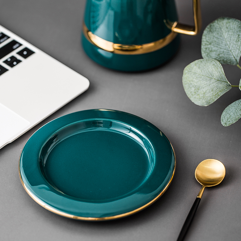 Coffee cup up phnom penh small European - style key-2 luxury contracted pottery cups and saucers household suit men 's and women' s creative English afternoon tea
