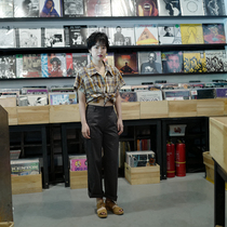 Petite Gamine-fine twill straight trousers