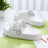 Женские летние домашние тапочки-сандалии на толстой подошве для дома, ванной комнаты, ванной, нескользящей, бесшумной, мягкой подошвой, без шнуровки, верхняя одежда из ЭВА