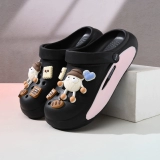 Летняя обувь, нескользящие модные пляжные слайдеры, тапочки, туфли, мягкая подошва, популярно в интернете