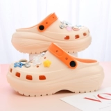 Летняя обувь на платформе, модные нескользящие пляжные слайдеры, тапочки, подходит для подростков