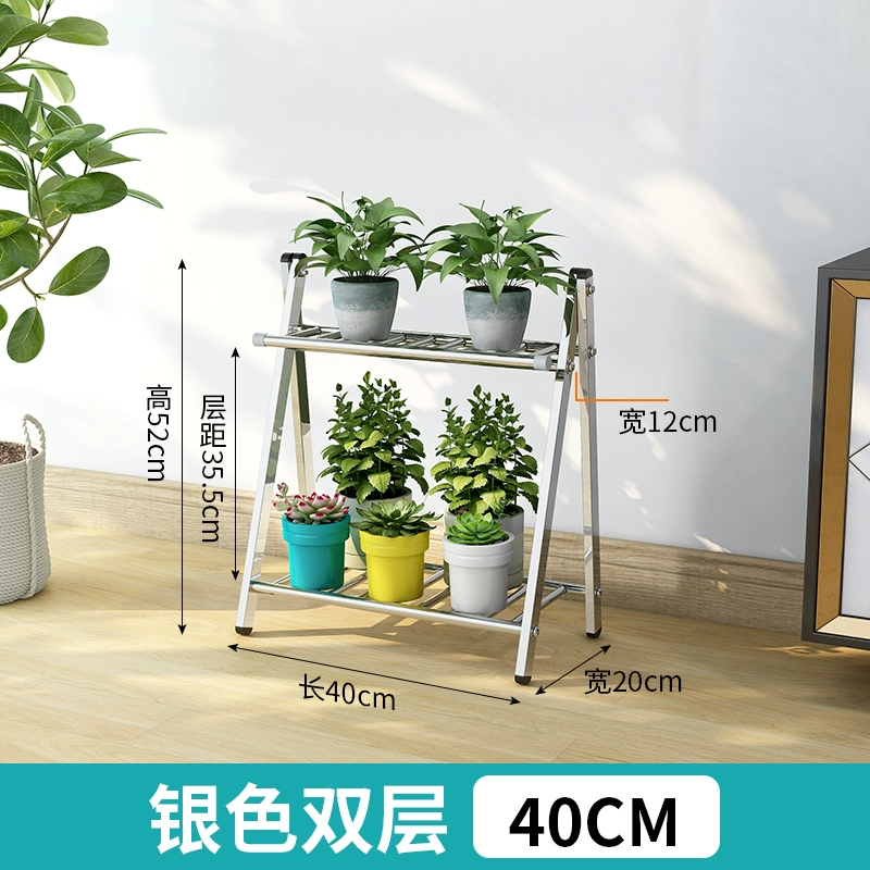 Kệ hoa trang trí ban công phòng khách sàn đứng mọng nước pothos inox có giá để đồ trong nhà chậu hoa lớp vật có giá đỡ giá lưới an toàn cửa sổ chung cư 