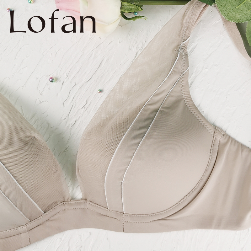 Lofan sexy V áo ngực mỏng bộ sưu tập có thể điều chỉnh của sữa mẹ tụ tập mà không cần đồ lót vòng thép tăng gấp đôi khóa 5145.