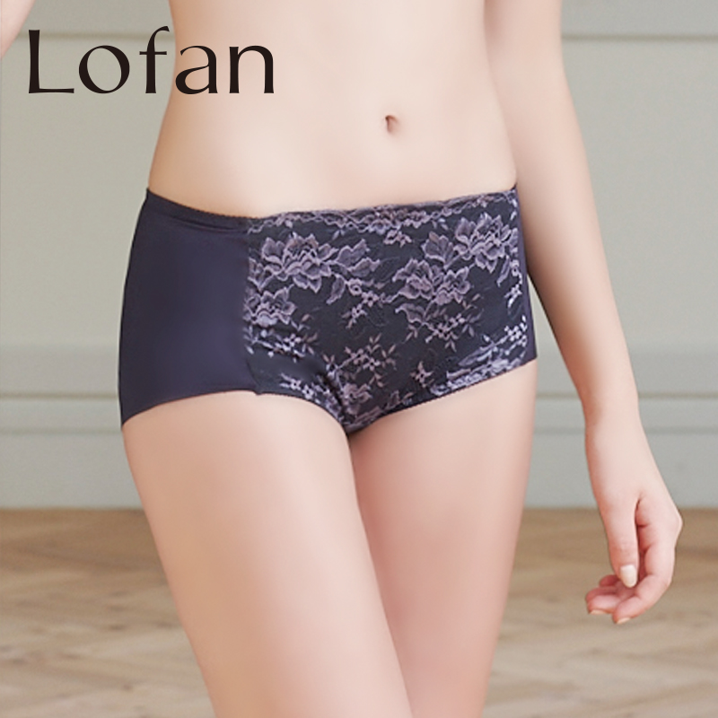 Lofan high waist comfortable lifting hip and breathable no-scratched light care crotch Bacteriostatic Four-corner Pants Lady Briefs 5141