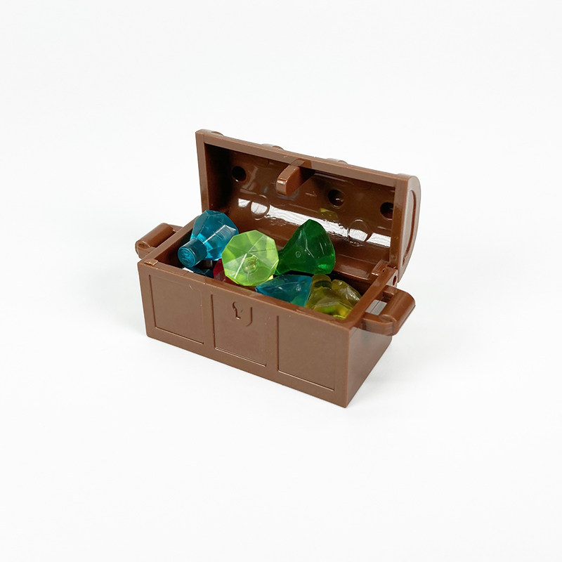 Suitable for Lego Moc Parts 30153 Minifigure Building Block Accessories 4738/4739 Diamond Gem Treasure Chest Toy