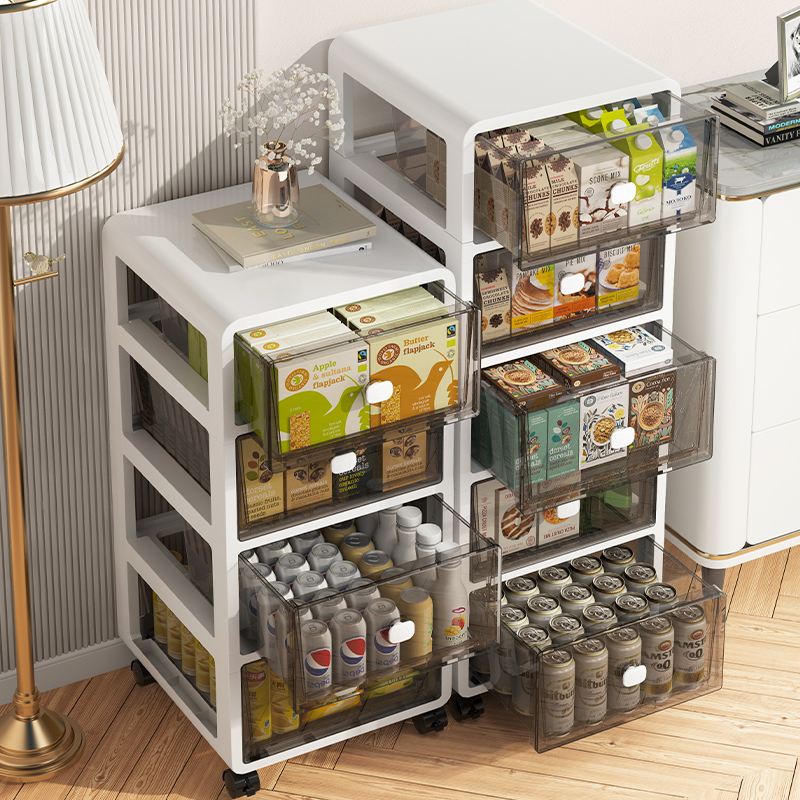 Snack Shelf Removable Children's Toy Containing Layer Shelf Living-room Small Cart Multilayer Headboard Storage Cabinet