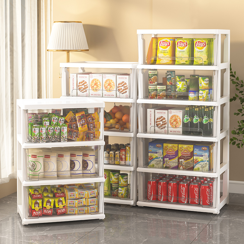 Zero Food Intake Box Drawer HOME LIVING ROOM CHILDREN'S TOY CONTAINING CABINET MULTILAYER TRANSPARENT PLASTIC STORAGE FINISHING BOX