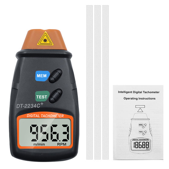 DT-2234C+ 비접촉 타코미터 레이저 속도계 디지털 디스플레이 타코미터 휴대용 광전 타코미터