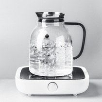 Glass kettle water cup set household cold kettle high temperature resistant Kettle living room large capacity tie pot water combination
