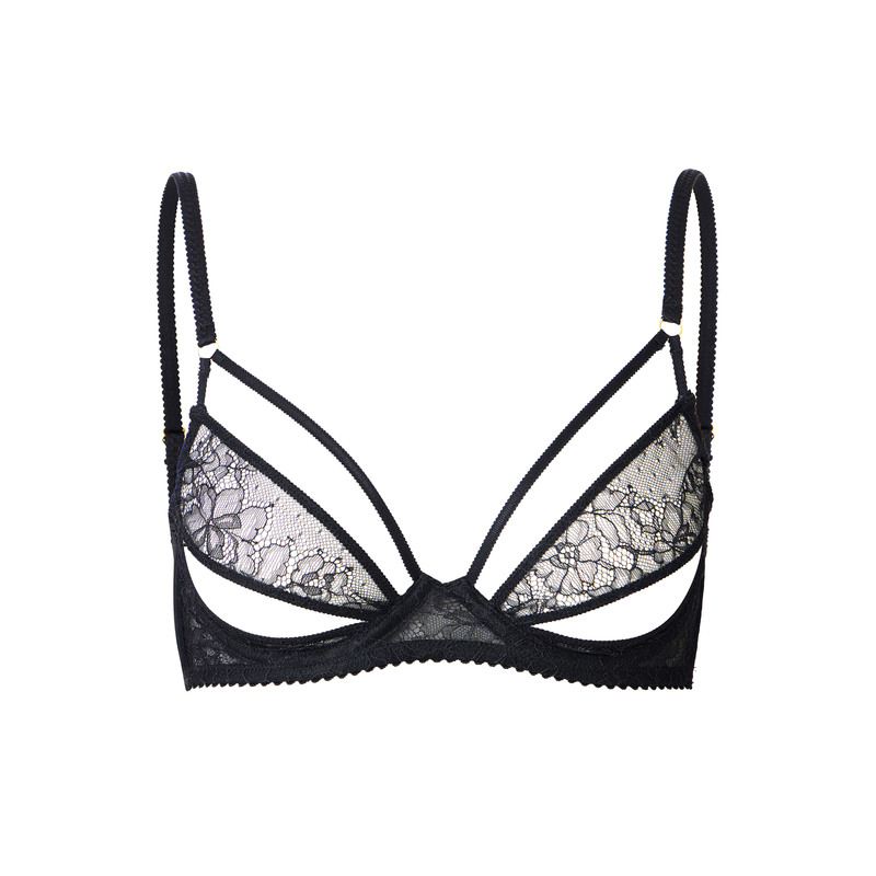 Cute and Spicy French Romantic French Lace Sexy Hollow Out Underwear Ultra-Thin Bra